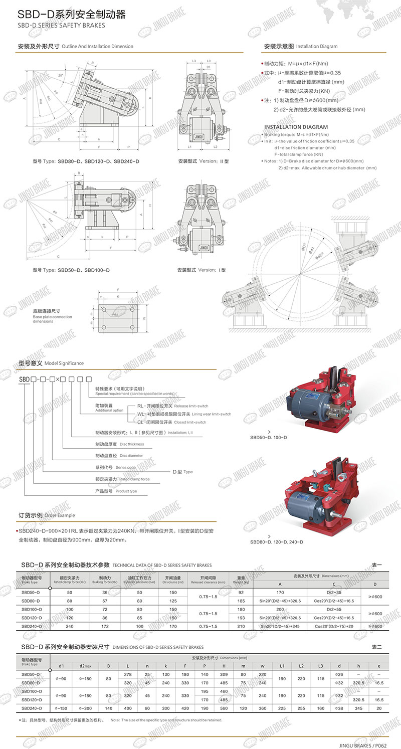 SBD-D係（xì）列安全製動器